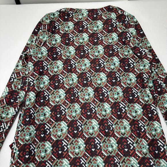 LuLaRoe Sarah Women's Small Duster Cardigan Sweater Pockets Open Front Geometric - Picture 11 of 14